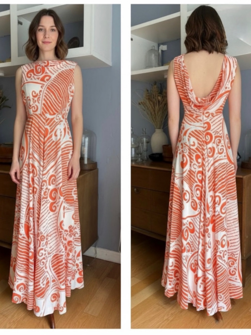 Vintage 70’s Young Dimensions Saks Fifth Avenue Maxi Dress Psychedelic Retro